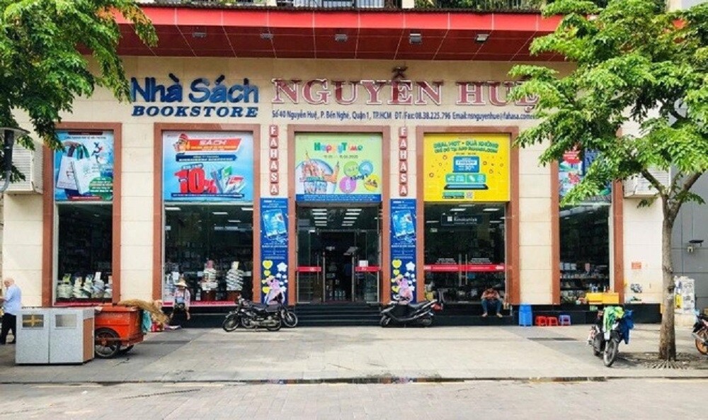 Nguyen Hue Bookstore situated at the 1st floor of The Cafe Apartments 